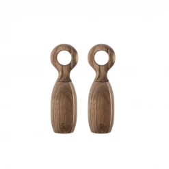 Bloomingville Courtney Grow Acacia Wood Salt & Pepper Mills