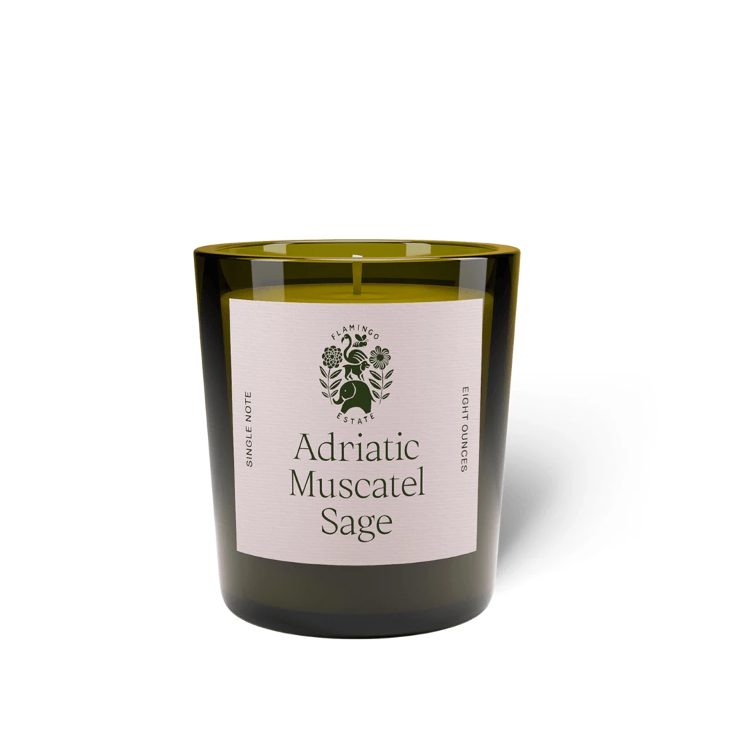 Flamingo Estate Adriatic Muscatel Sage Candle 1 Flamingo Estate Adriatic Muscatel Sage Candle