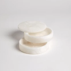 Global Views Alabaster Swivel Box