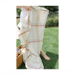 Creative Co-op Amelia Cotton Plaid Tablecloth