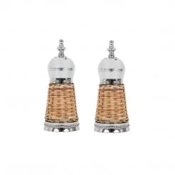 Enchanted Home Basketweave Salt & Pepper Set