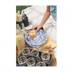 Ragon House Summer Blue Spritz Enamel Plate