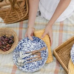 Ragon House Summer Blue Spritz Enamel Plate