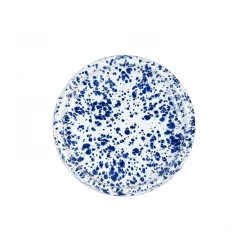 Ragon House Summer Blue Spritz Enamel Plate