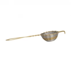 Creative Co-op Summer Brass Tea Strainer
