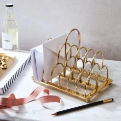 Sir Madam Brass Toast Stand Courtney Grow Summer Capsule
