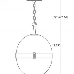 Robert Abbey Brighton Round Pendant Pendants