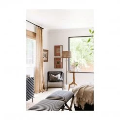 Global Views Bronze Knit & Pearl Leather Chair Courtney Grow