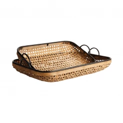 Napa Home & Garden Caramel Pretzel Woven Tray