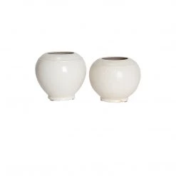 Lily's Living Decor Carmel White Vase