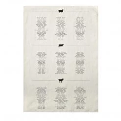 Sir Madam Cheese List Tea Towel Kitchen