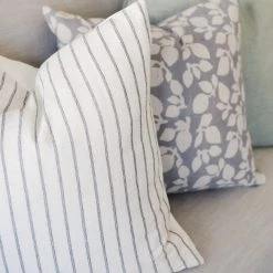 Eclectic Collective Cake By Courtney Churned Butter Striped Pillow