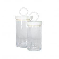 Etu Home Cottonwood Iron Top Canister Kitchen