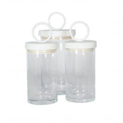 Etu Home Cottonwood Iron Top Canister Kitchen