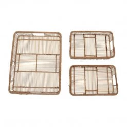 Creative Co-op Rhodes Rattan Tray