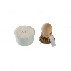 Ardent Goods Solid Dish Soap In Porcelain Bowl