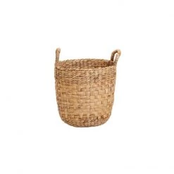 Two's Company Summer Flat Weave Handle Basket