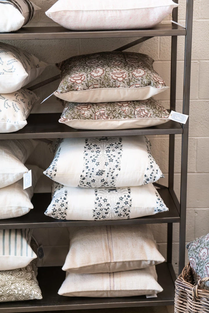 Filling Spaces Fleur Grey Pillow Bedding 2 Filling Spaces Fleur Grey Pillow Bedding