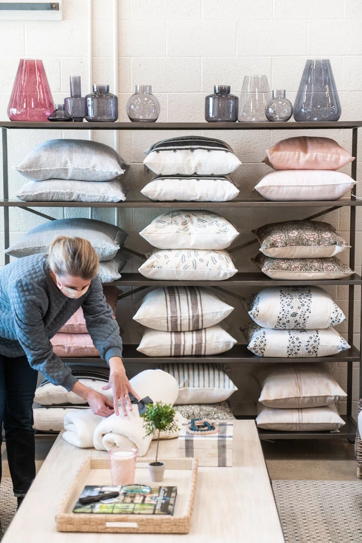 Filling Spaces Fleur Grey Pillow Bedding 3 Filling Spaces Fleur Grey Pillow Bedding