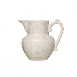Creative Co-op Freeport Hand-Painted Pitcher