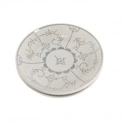 Creative Co-op Freeport Hand-Painted Stoneware Plate Kitchen