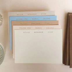The Dairy Studio Hello + Thank You Cards (Set Of 10) Gifts