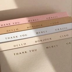 The Dairy Studio Hello + Thank You Cards (Set Of 10) Gifts