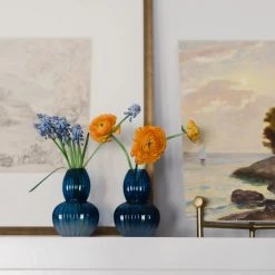 Made Market Co. Indigo Frosted Vase