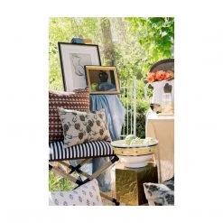 Filling Spaces Indigo Marigold Pillow Courtney Grow Summer Capsule