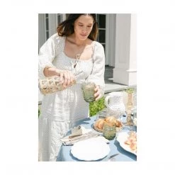 Two's Company Lattice Grass Carafe