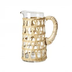 Two's Company Lattice Grass Pitcher Summer