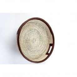 TACKUSSANU SENEGAL Leather Accent Tray