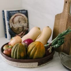 TACKUSSANU SENEGAL Leather Accent Tray