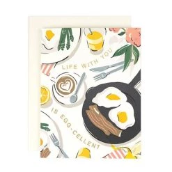 Amy Heitman Gifts "Life With You Is Eggcellent" Card