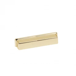 Alno Madison Unlacquered Brass Bin Pull Hardware