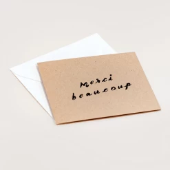 Wilde House Paper Gifts Merci Beaucoup Card
