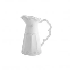 Arte Italica Courtney Grow Summer Capsule Merletto White Scalloped Pitcher