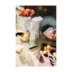 Arte Italica Courtney Grow Summer Capsule Merletto White Scalloped Pitcher