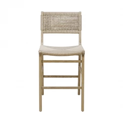 Worlds Away Natural Lucca Counter Stool Summer