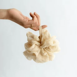 Well Beings Supply Apothecary Organic Cotton Shower Pouf