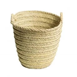 GHARYAN Palm Leaf Handle Basket