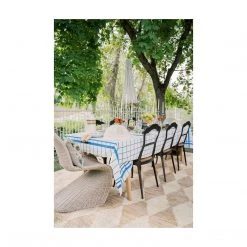 Blue Pheasant Portofino Blue Tablecloth