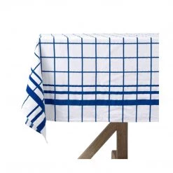 Blue Pheasant Portofino Blue Tablecloth