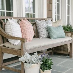 Walter G Pyramids Chalk Linen Pillow