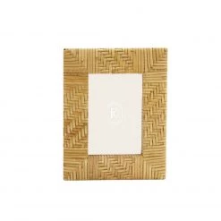 Two's Company Summer Rattan Braid Frame