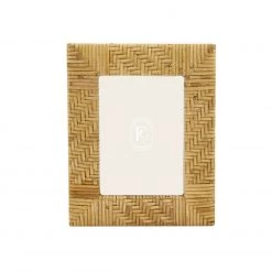 Two's Company Summer Rattan Braid Frame