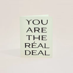 Wilde House Paper Réal Deal Card