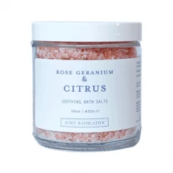 Zoet Bathlatier Apothecary Rose Geranium & Citrus Himalayan Bath Salt