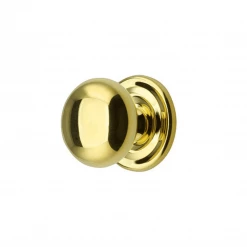 House Of Antique Hardware Round Brass Cabinet Knob With Rosette