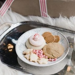 Creative Co-op Freeport Hand-Painted Stoneware Plate Kitchen